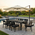 Arterki Outdoor 10-Piece HDPE All-Weather Dining Set